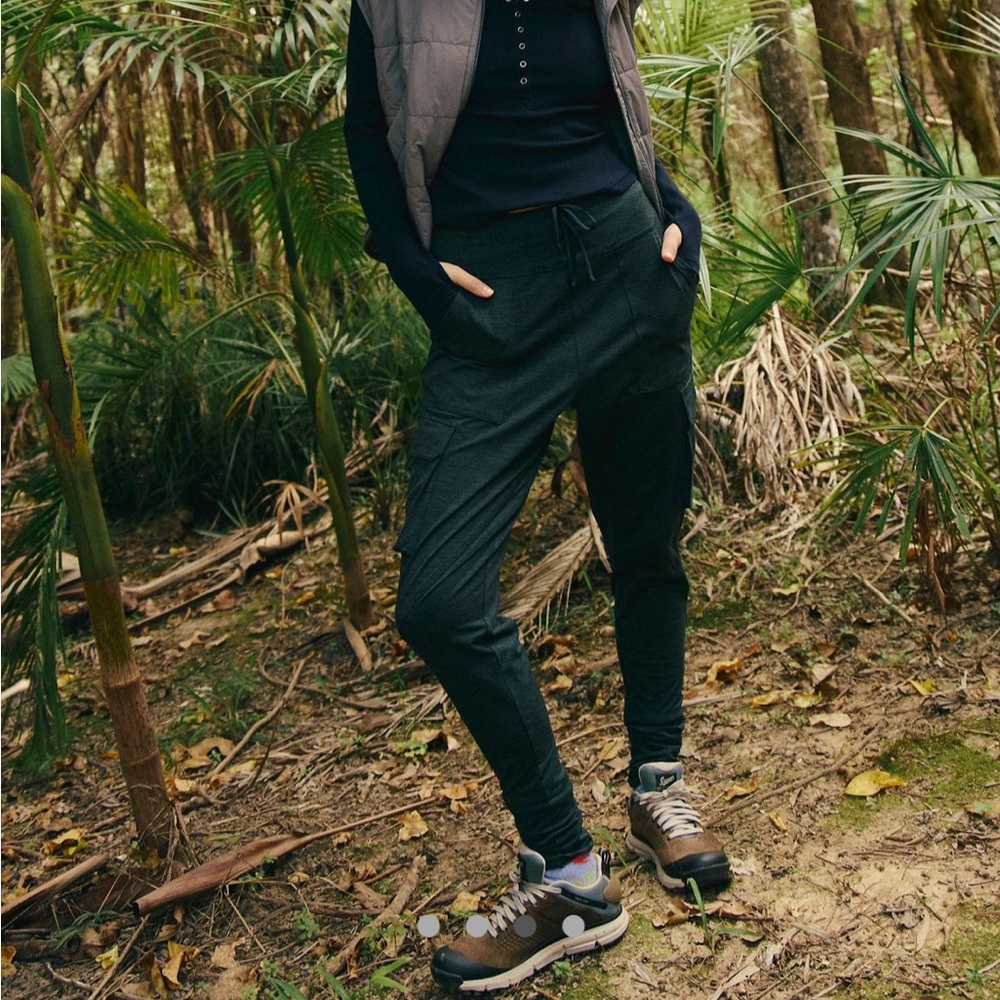 Free People Movement Off Road Heather Jogger Black Heather Size M